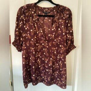41 Hawthorn Plum Floral Blouse